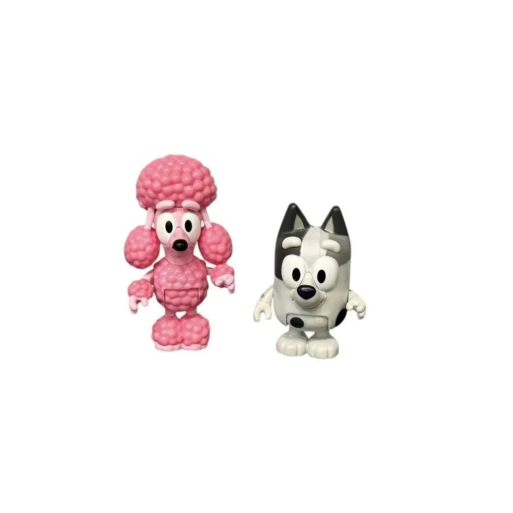 Disney Jr. Bluey’s Friends Pink Poodle Coco & Puppy Socks Toy Action Figures